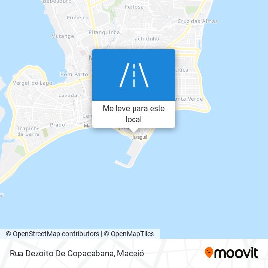 Rua Dezoito De Copacabana mapa