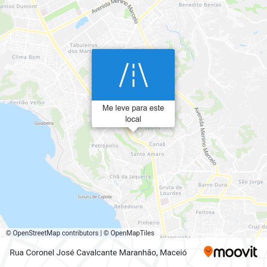 Rua Coronel José Cavalcante Maranhão mapa