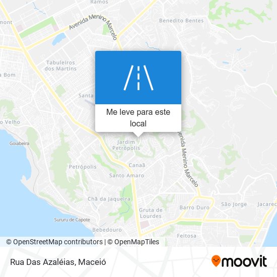 Rua Das Azaléias mapa