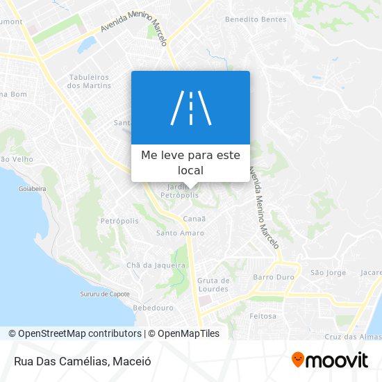 Rua Das Camélias mapa