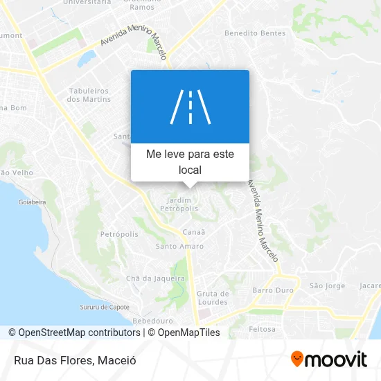 Rua Das Flores mapa