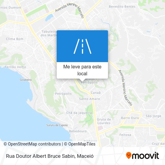 Rua Doutor Albert Bruce Sabin mapa