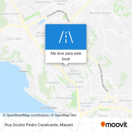 Rua Doutor Pedro Cavalcante mapa
