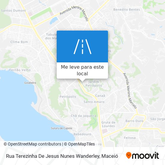 Rua Terezinha De Jesus Nunes Wanderley mapa