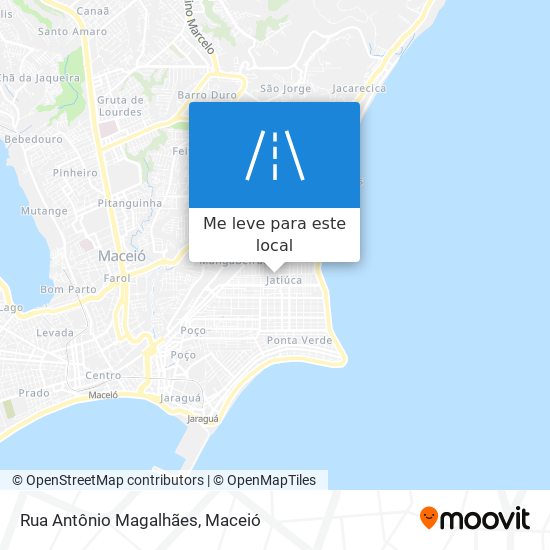 Rua Antônio Magalhães mapa