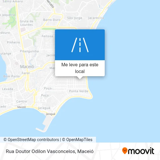 Rua Doutor Odilon Vasconcelos mapa