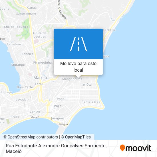 Rua Estudante Alexandre Gonçalves Sarmento mapa