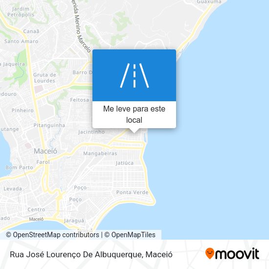 Rua José Lourenço De Albuquerque mapa