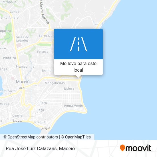 Rua José Luiz Calazans mapa