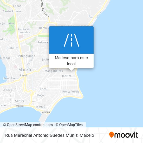 Rua Marechal Antônio Guedes Muniz mapa