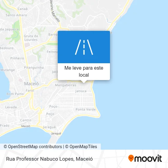 Rua Professor Nabuco Lopes mapa