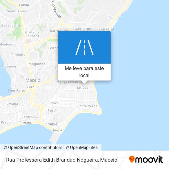 Rua Professora Edith Brandão Nogueira mapa