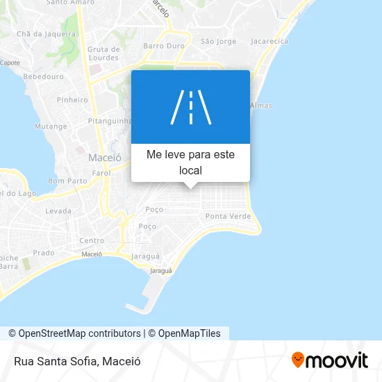 Rua Santa Sofia mapa