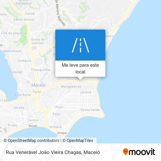Rua Venerável João Vieira Chagas mapa