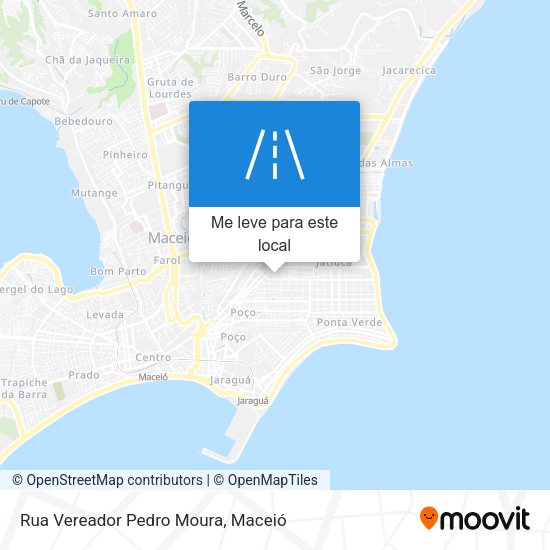 Rua Vereador Pedro Moura mapa