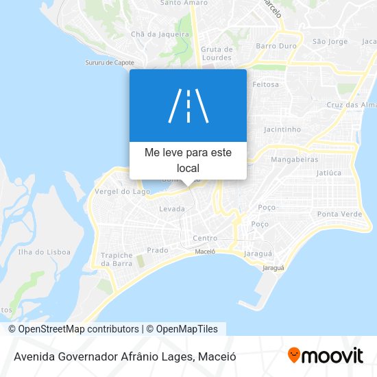 Avenida Governador Afrânio Lages mapa