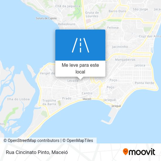 Rua Cincinato Pinto mapa