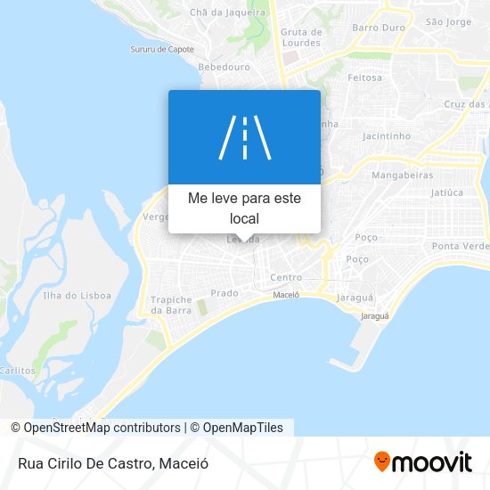 Rua Cirilo De Castro mapa