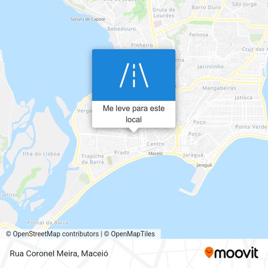 Rua Coronel Meira mapa