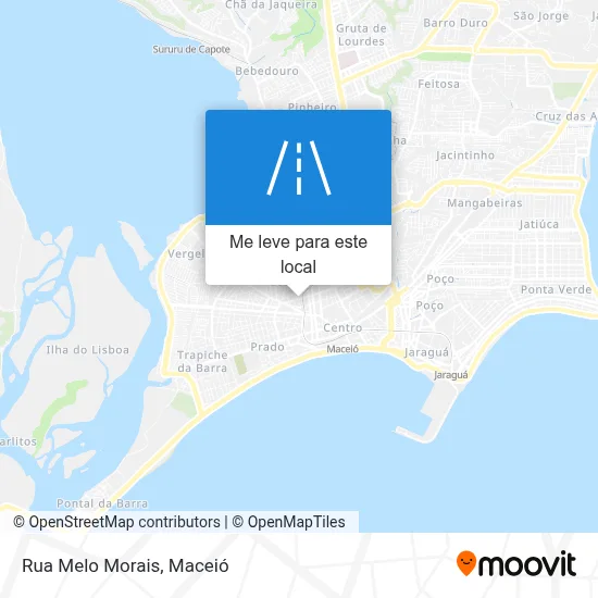 Rua Melo Morais mapa