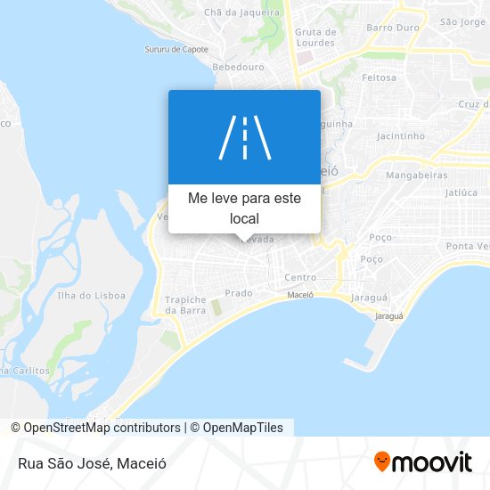 Rua São José mapa
