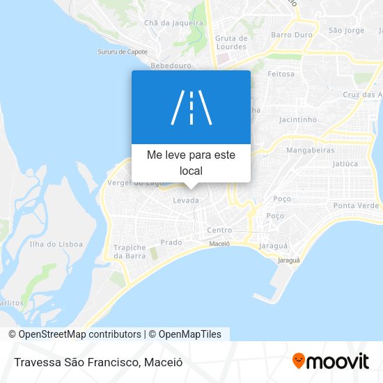 Travessa São Francisco mapa