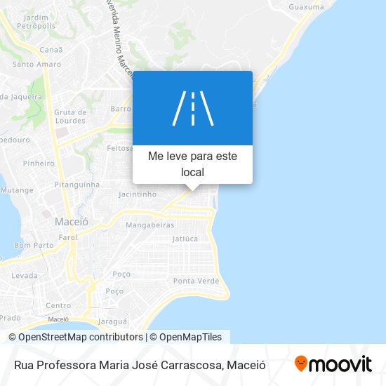 Rua Professora Maria José Carrascosa mapa