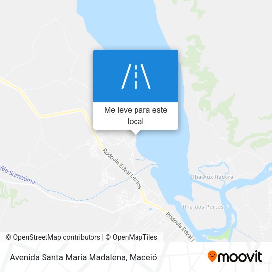 Avenida Santa Maria Madalena mapa