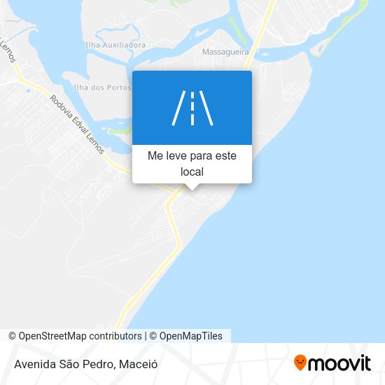 Avenida São Pedro mapa