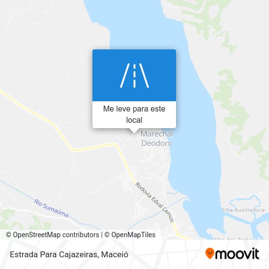 Estrada Para Cajazeiras mapa