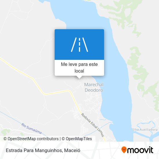 Estrada Para Manguinhos mapa