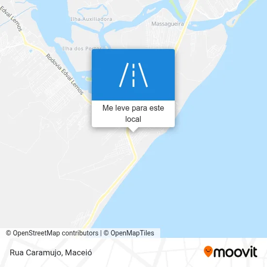 Rua Caramujo mapa