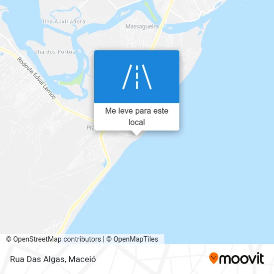 Rua Das Algas mapa