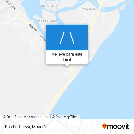 Rua Fortaleza mapa