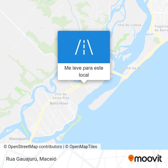 Rua Gauajurú mapa