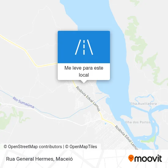 Rua General Hermes mapa