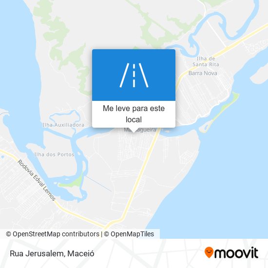 Rua Jerusalem mapa