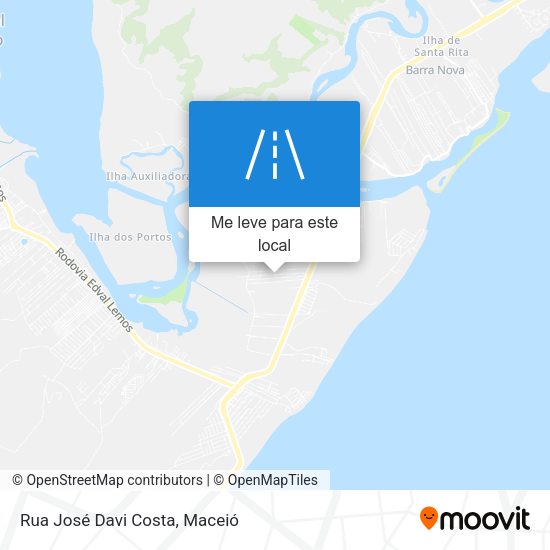 Rua José Davi Costa mapa