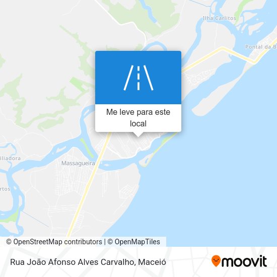Rua João Afonso Alves Carvalho mapa