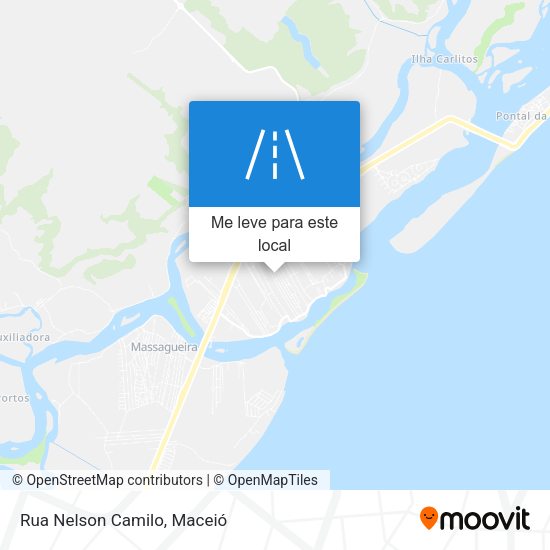 Rua Nelson Camilo mapa