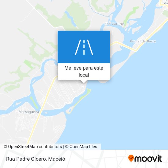 Rua Padre Cícero mapa