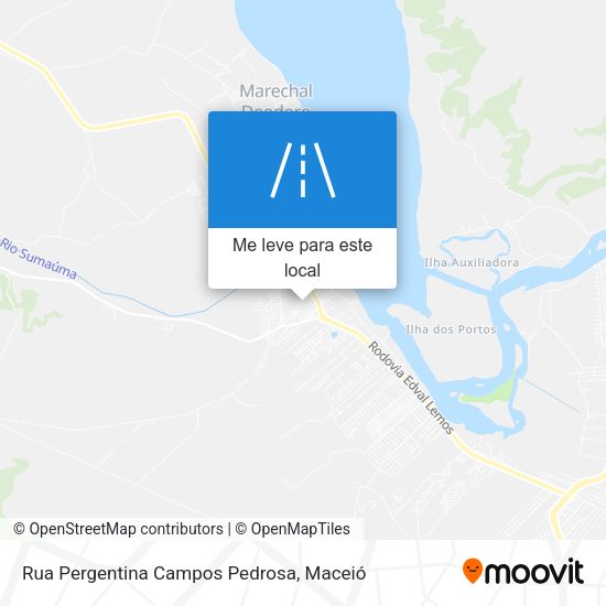 Rua Pergentina Campos Pedrosa mapa