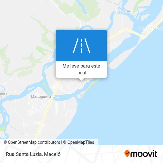 Rua Santa Luzia mapa