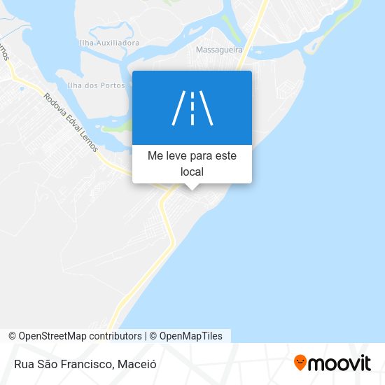 Rua São Francisco mapa