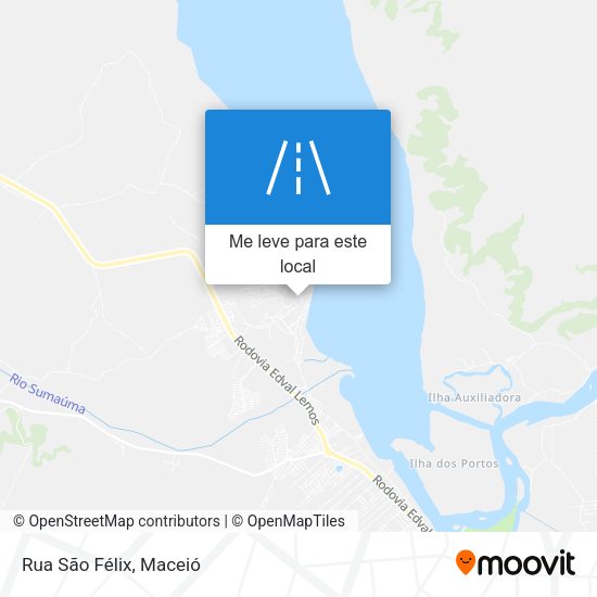 Rua São Félix mapa