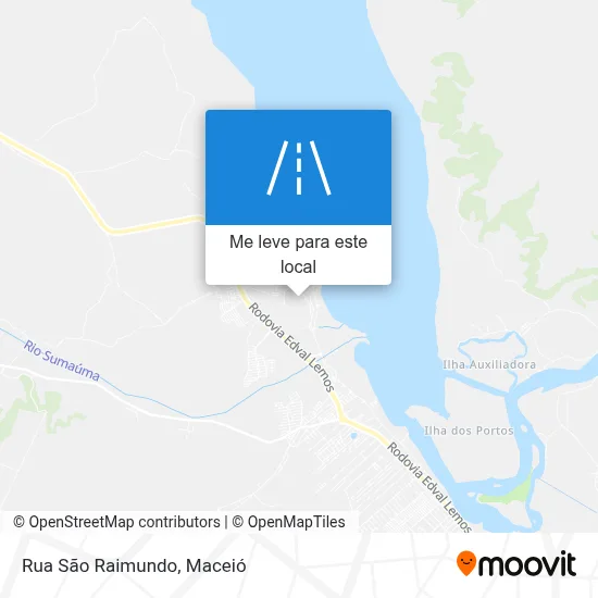 Rua São Raimundo mapa