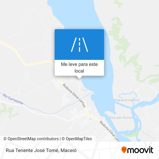 Rua Tenente José Tomé mapa