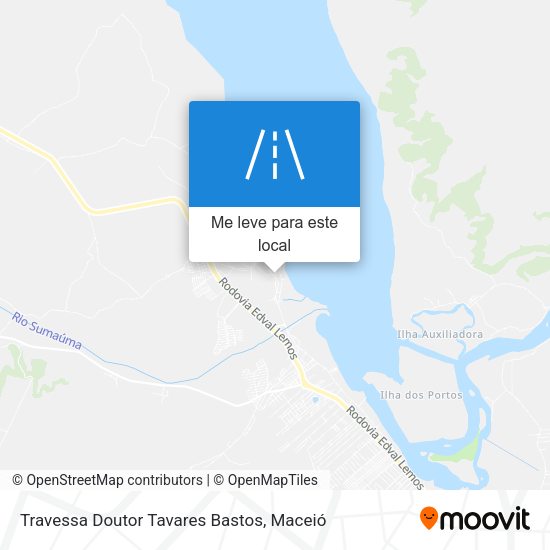 Travessa Doutor Tavares Bastos mapa
