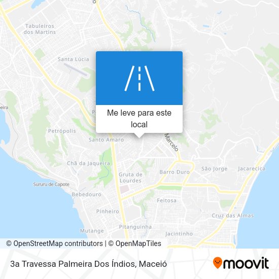 3a Travessa Palmeira Dos Índios mapa
