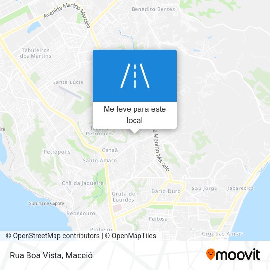 Rua Boa Vista mapa